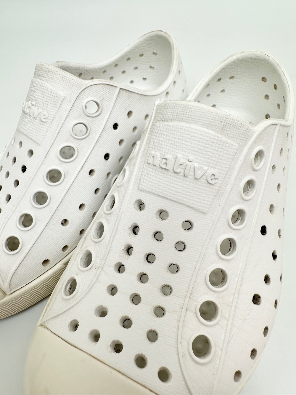 Native White Slip-On Shoes